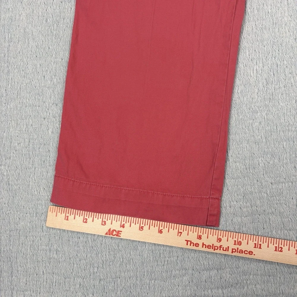 Vintage Polo Ralph Lauren Preston Pant 100% Cotton 36x30 RED‎